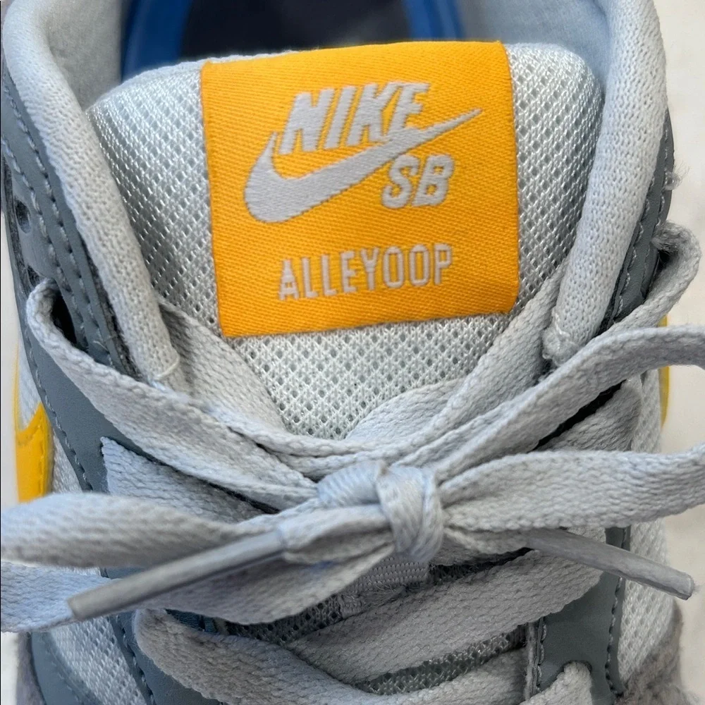 Nike Alleyoop SB 'Particle Grey‎ University Gold' Sneakers Skate Shoes 7.5